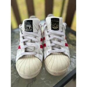 Adidas Superstar Sneakers Pink Stripes Casual Shoes‎ Women's Size 5.5